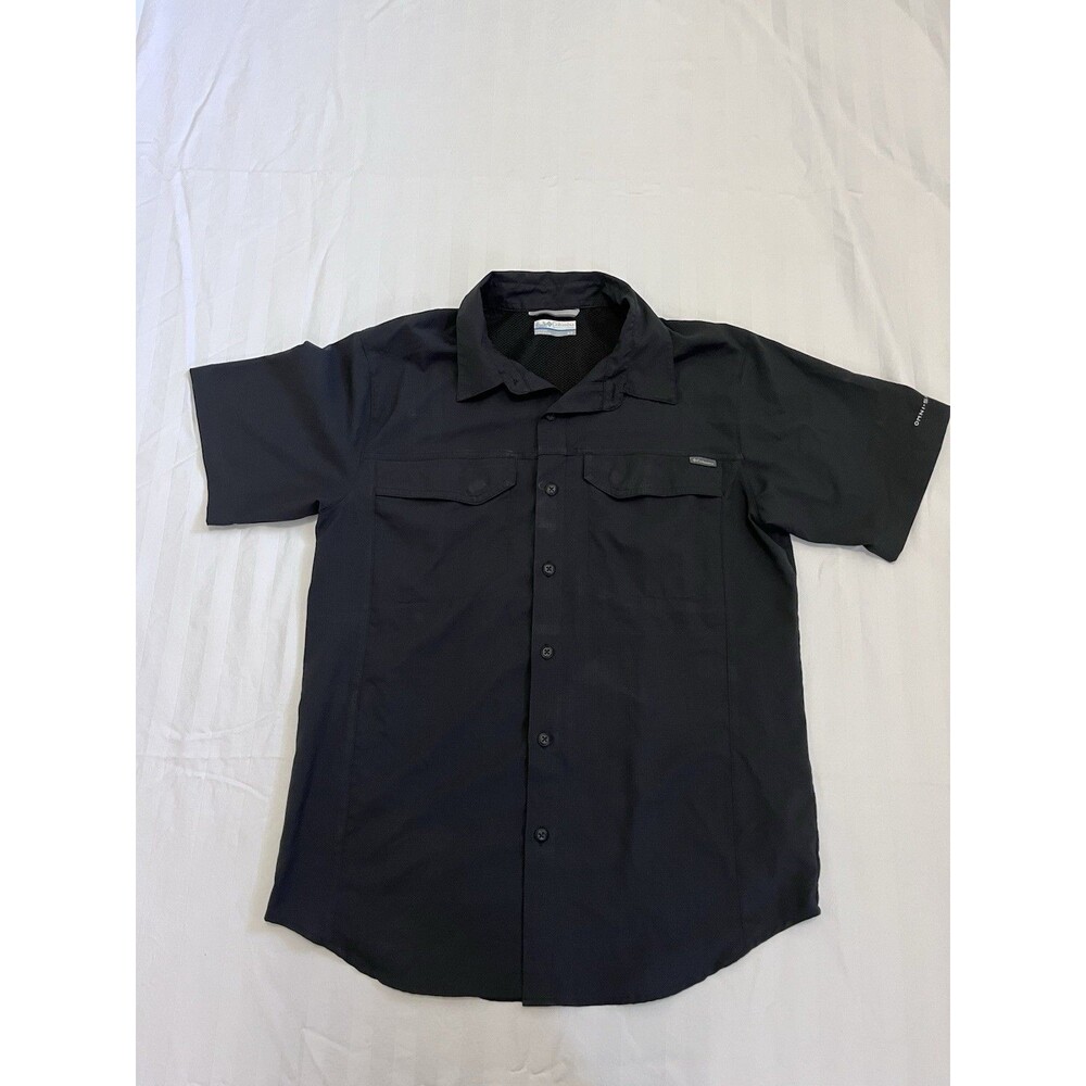 Columbia Mens Silver Ridge Short Sleeve Shirt Black AE1567 Small Omni-Shade